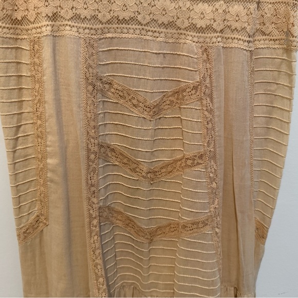 Topshop Beige Lace Maxi Dress - Picture 3 of 8